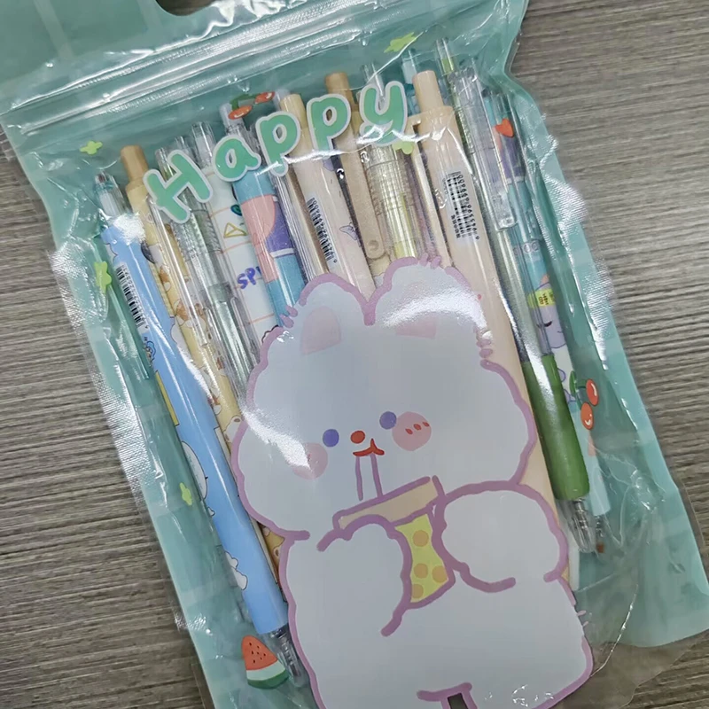 量贩装卡通中性笔24支