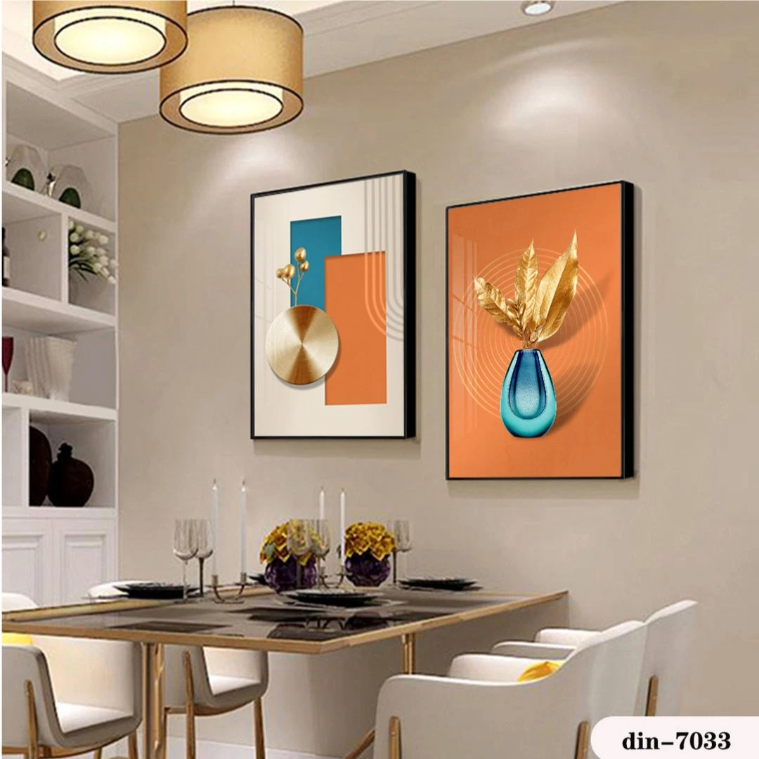 溪林美 床头画客厅沙发画 现代横幅长条装饰晶瓷画壁画