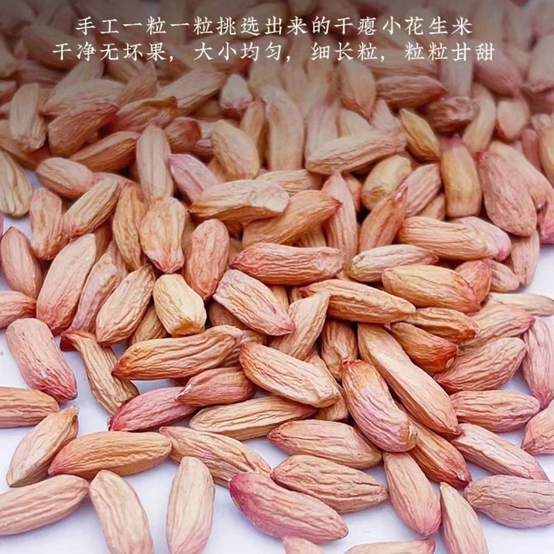 山东营养美味瘪花生米晒干瘪小花生低脂甘甜当季新花生米新货散装