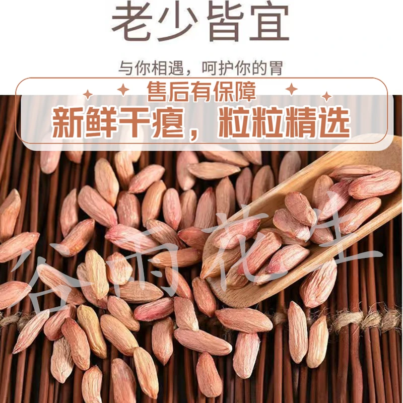 瘪花生米2024新货精选甘甜低油皱小生花生山东农家特产香甜不腻