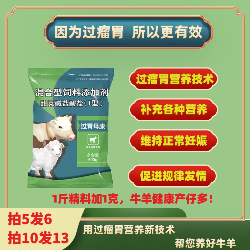 牛羊过瘤胃兽用饲料营养添加剂解除繁殖障碍提高繁殖性能过胃母康