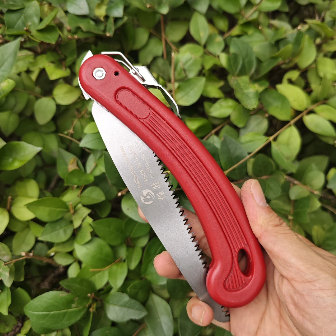 台湾手锯折叠锯口袋锯迷你锯修枝锯16厘米锯子口袋锯进口折叠锯