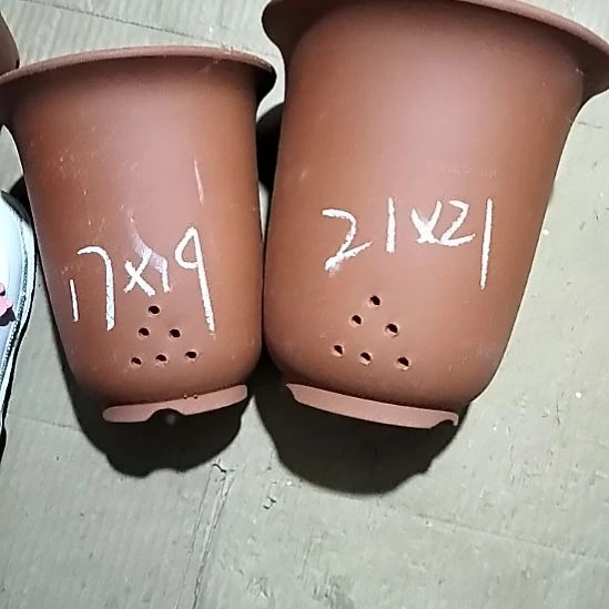 紫砂20CM(含)-50CM(不含)红泥金钟套盆微瑕