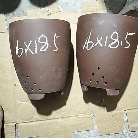 紫砂20CM（含）-50CM（不含）三角两个紫泥瑕疵