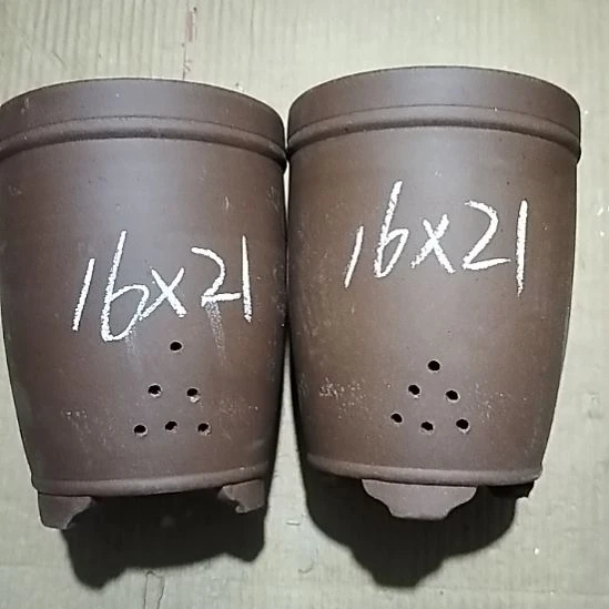 紫砂20CM（含）-50CM（不含）三线紫泥两个微瑕