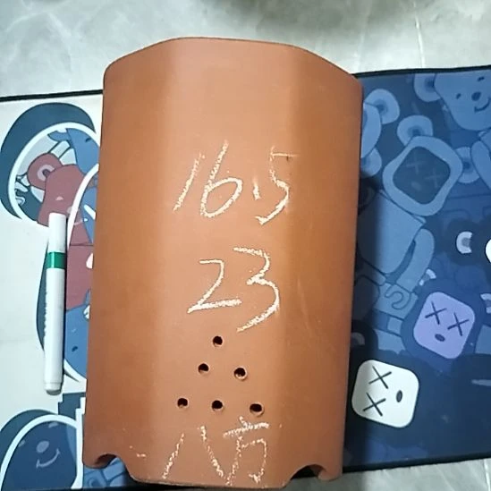 紫砂20CM(含)-50CM(不含)红泥八方一个微瑕