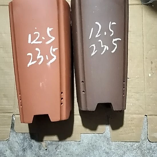 紫砂20CM（含）-50CM（不含）红泥紫泥四方签筒两个瑕疵