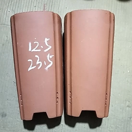 紫砂20CM(含)-50CM(不含)红泥四方签筒两个微瑕