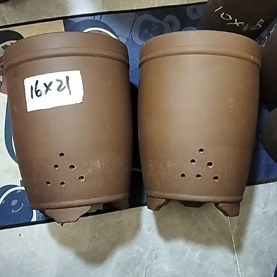 紫砂20CM（含）-50CM（不含）三线紫泥两个微瑕