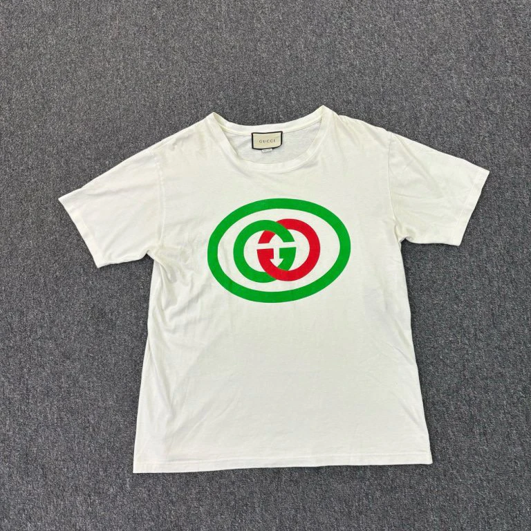 Gucci /古驰 双G印花短袖 m码 /99新 /YZ001429