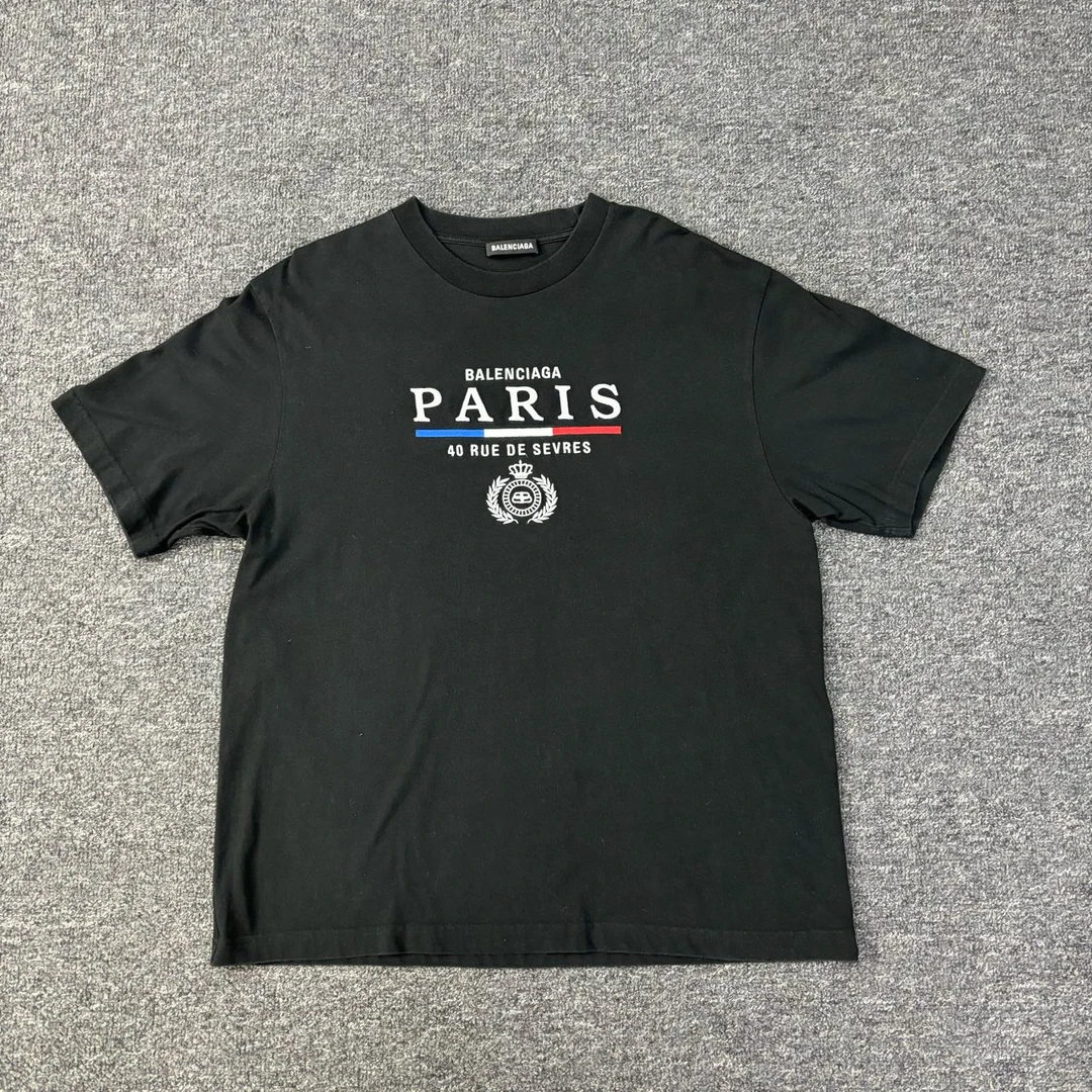 Balenciaga /巴黎世家 皇冠麦穗印花短袖 m码 /99新 /YZ001018