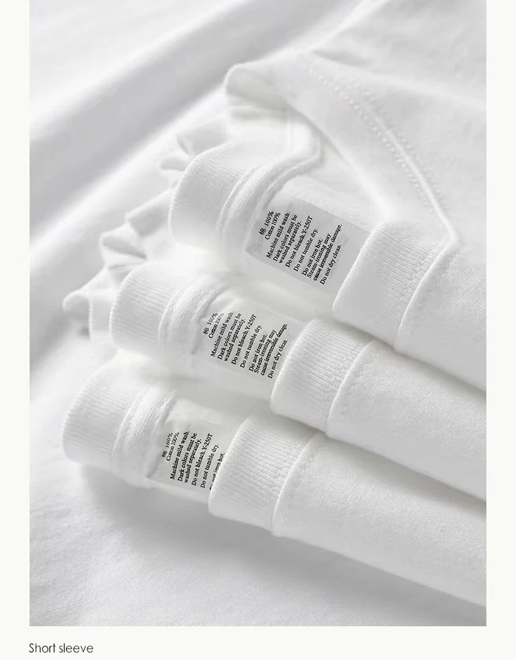 【A201-A400】夏季美式纯棉t恤韩版宽松港风ins潮牌白色衣服