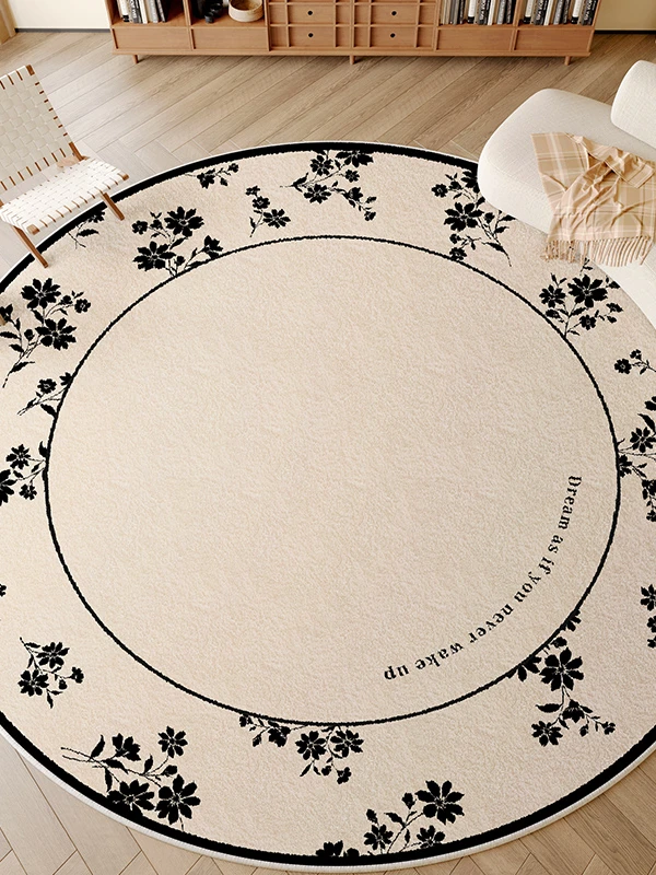 挑图选款家用垫子摇摇椅圆垫防水超柔纤维加厚轻奢高级圆形防水