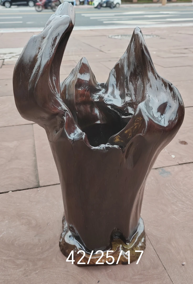 阴沉木纯天然笔筒，可做花瓶，多用途