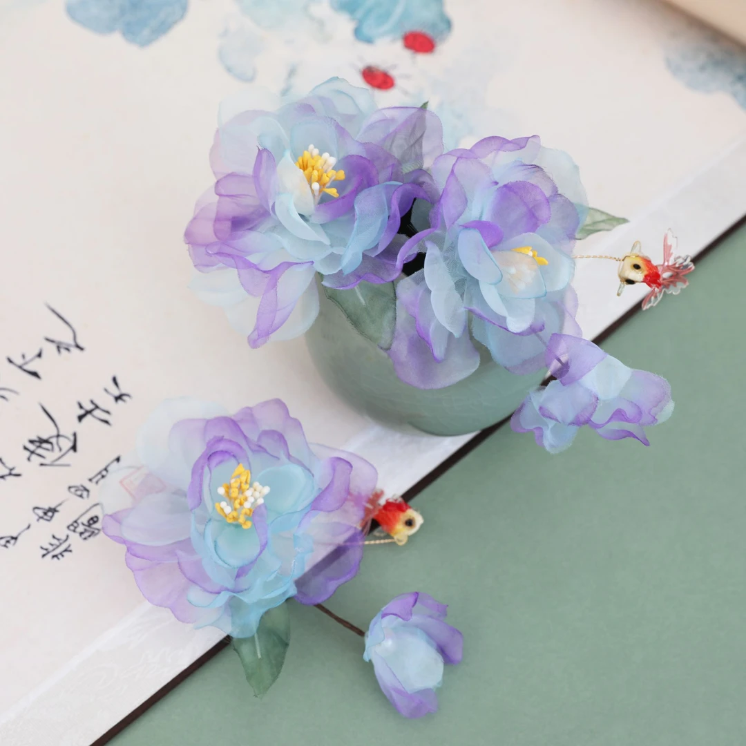 【晓梦】HF1491新款古风汉服头饰凤凰发夹妆造配饰