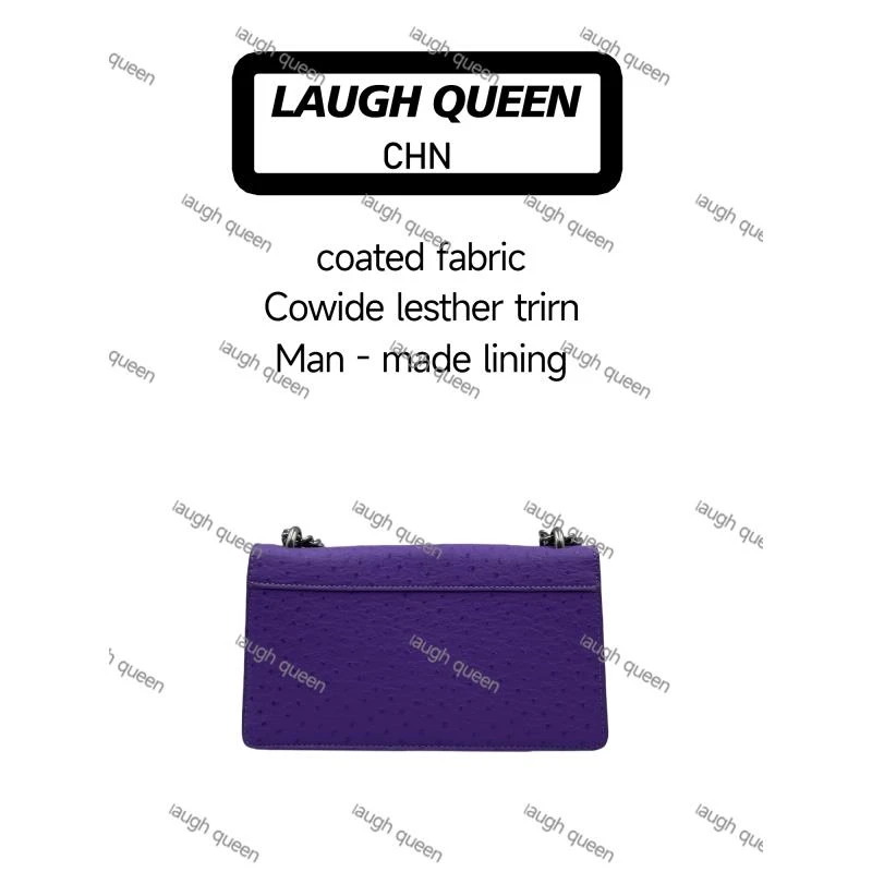 Laugh Queen手工打造女士新款包A10689紫色酒