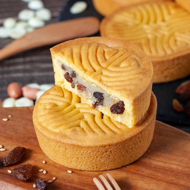 双合成蛋月烧五仁月饼80g*5枚黑芝麻豆沙多口味混装中秋山西特产