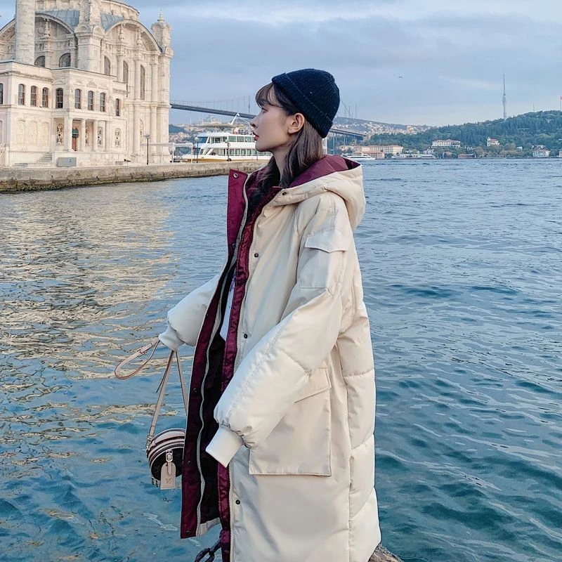 HFJY/和锋金羽加厚面包服棉衣棉服女韩版宽松冬季外套中长款棉袄