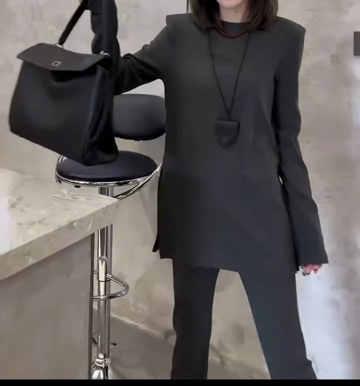 新款气质时尚洋气韩版套装0873