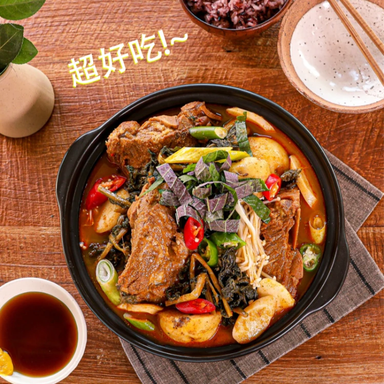 脊骨土豆汤朝鲜族风味速食汤韩式味道鲜美超值装1000g加热即食