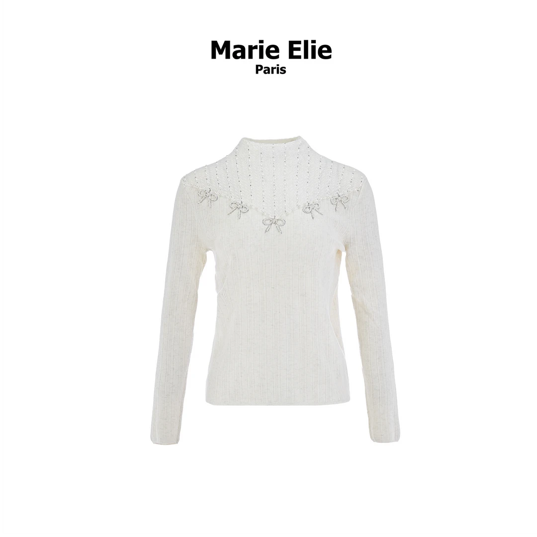 Marie Elie【蝴蝶心语】新款钉珠毛衫EAE33E18121