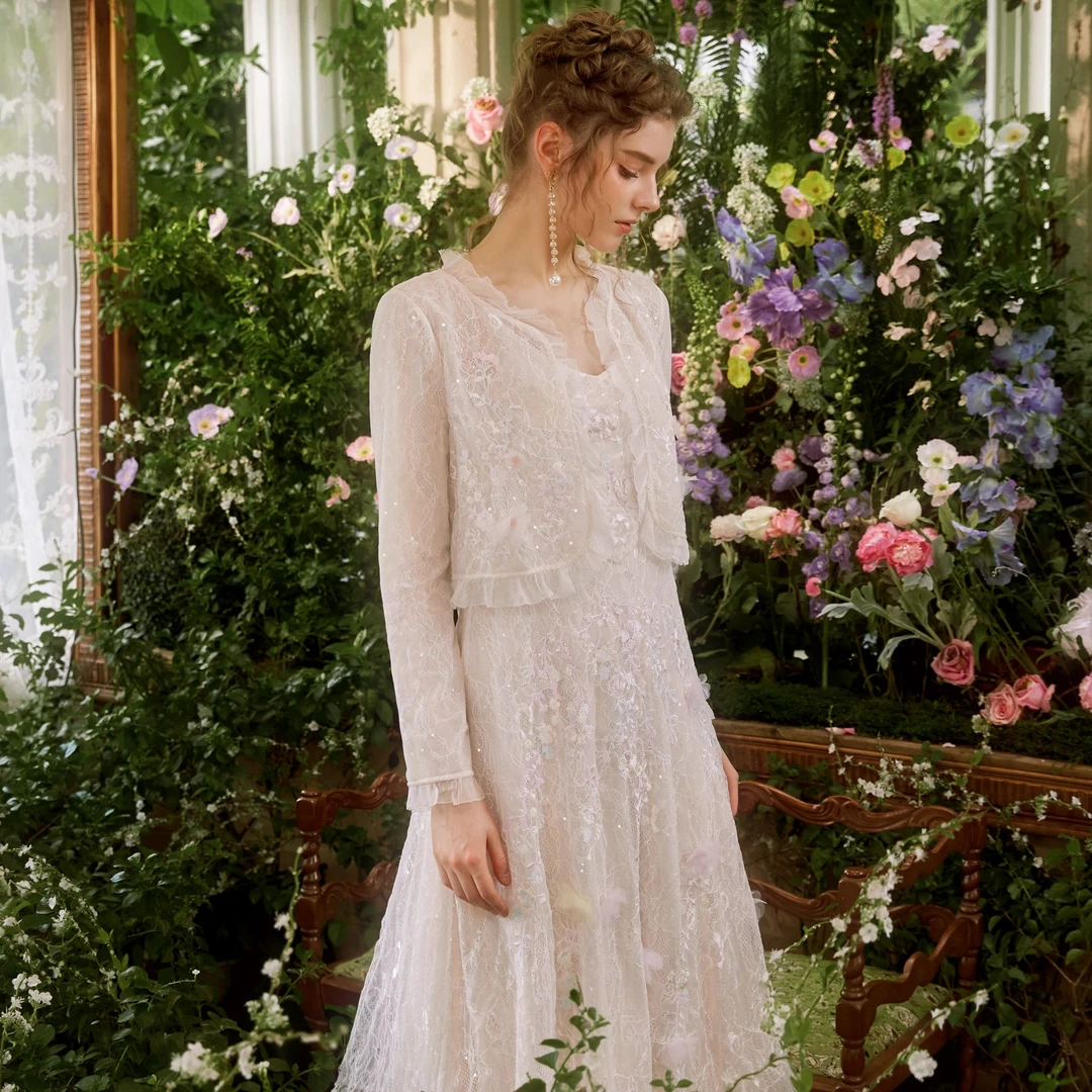 【诗语专属】Marie Elie【烟雨小诗】早春新款连衣裙套装ETAE03W11026