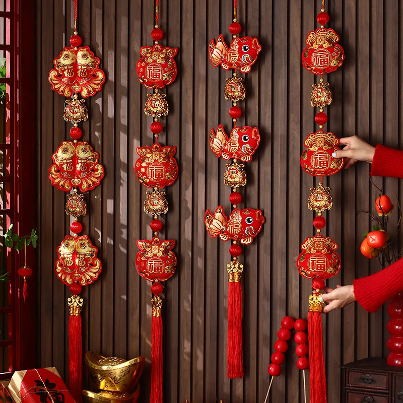 2026新款乔迁之喜装饰红果挂件马年客厅喜庆场景布置立体春节挂饰