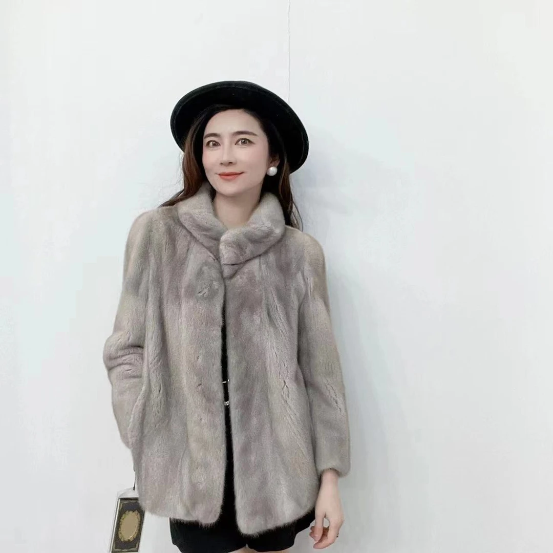 【左娜皮草】H51   线下撤柜高货气质水貂外套