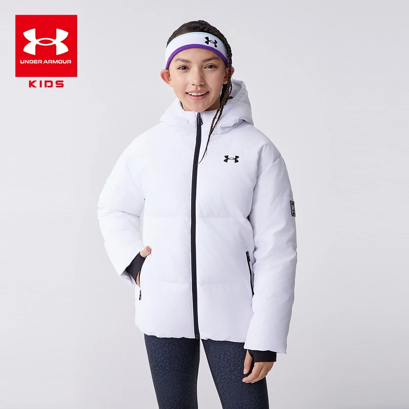 安德玛儿童冬季连帽羽绒服保暖加厚防风244206174