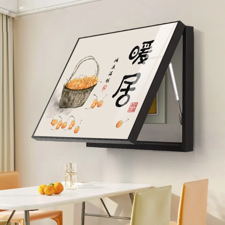 阪画屋【暖居】免打孔电表箱装饰画弱电箱配电箱遮挡艺术挂画