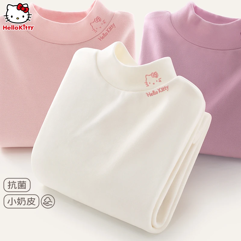 女童打底衫春秋装儿童长袖T恤2025新款上衣中大童半高领洋气童装