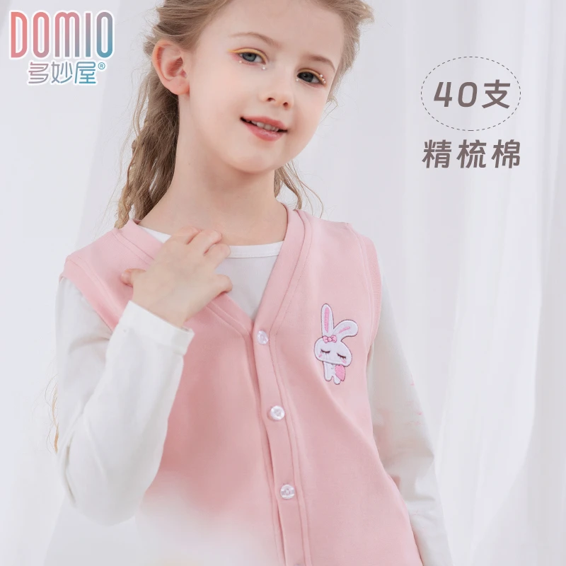 女童马甲秋装儿童背心中大童棉坎肩秋冬加绒加厚马夹保暖童装