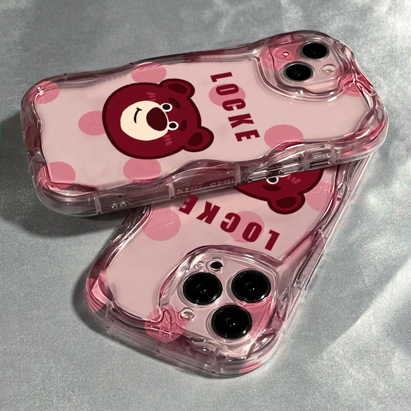 草莓熊适用苹果14/13promax手机壳12全包11华为/vivo/小米/oppo