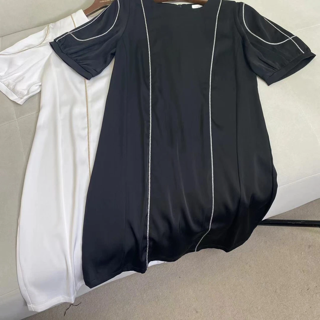 百搭拼接女装连衣裙C5661