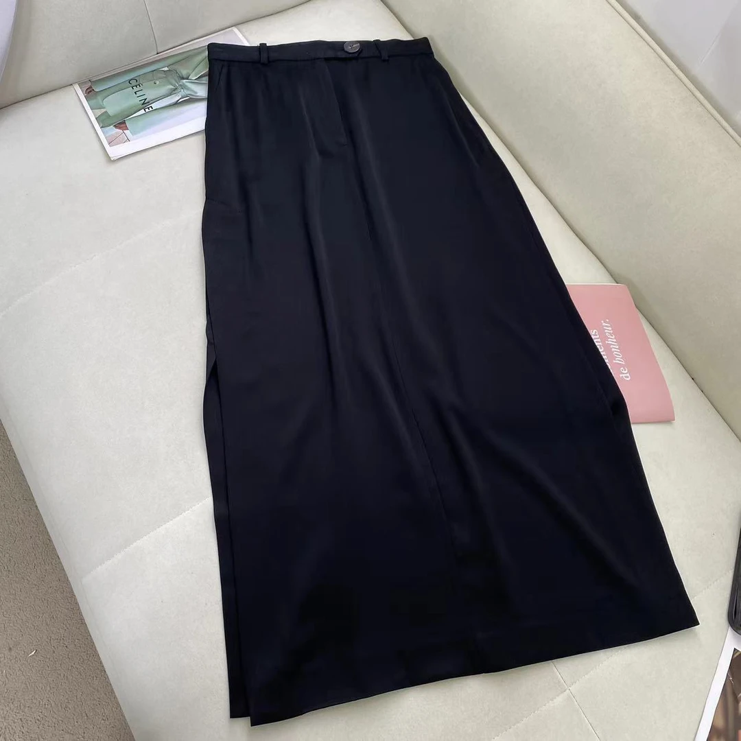 气质百搭女士垂感半身裙C5585