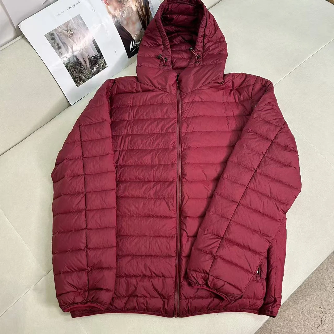 百搭舒适高级男士秋冬季连帽轻薄羽绒服H306