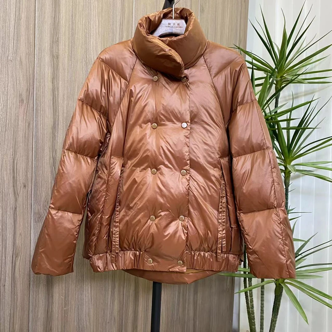 时尚百搭休闲潮流立领短款羽绒服C2554