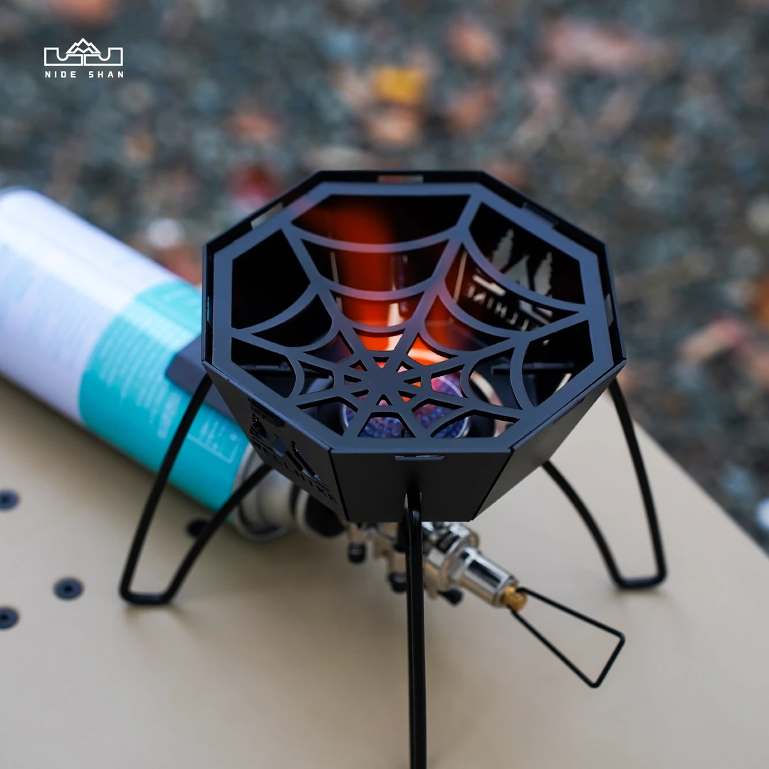 【你的山·防风罩】适配SOTO款黑化蜘蛛炉防风罩配件露营点火防风罩