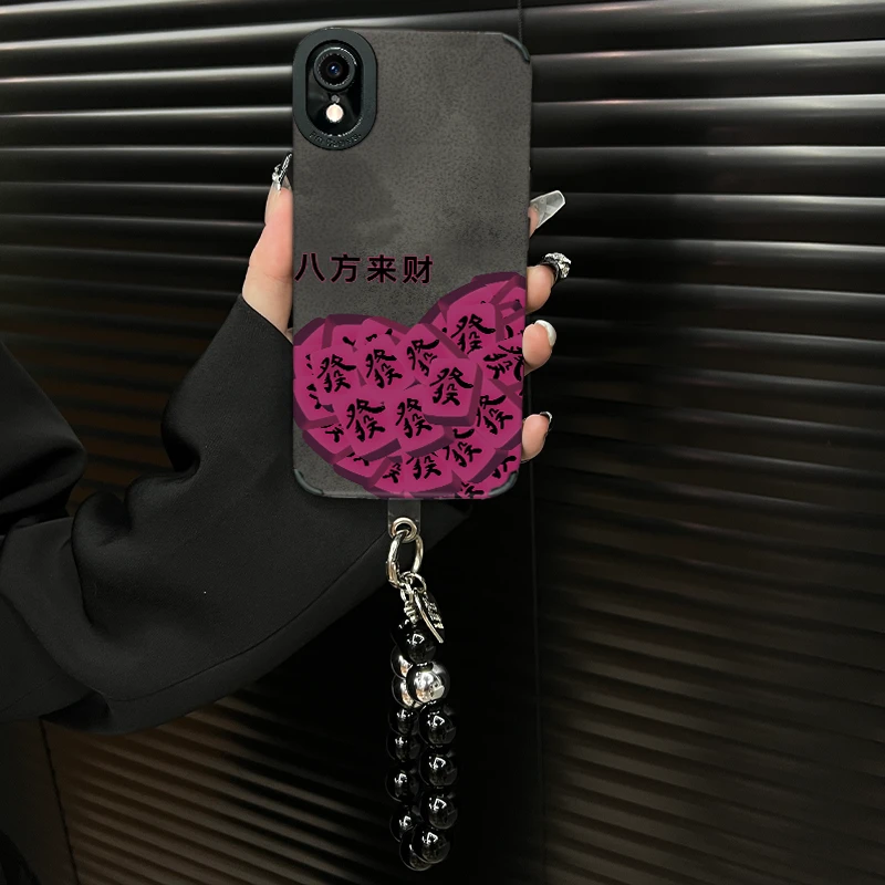 适用【苹果xr】ins风秋冬皮质软壳全包防摔创意个性网红手机壳女款