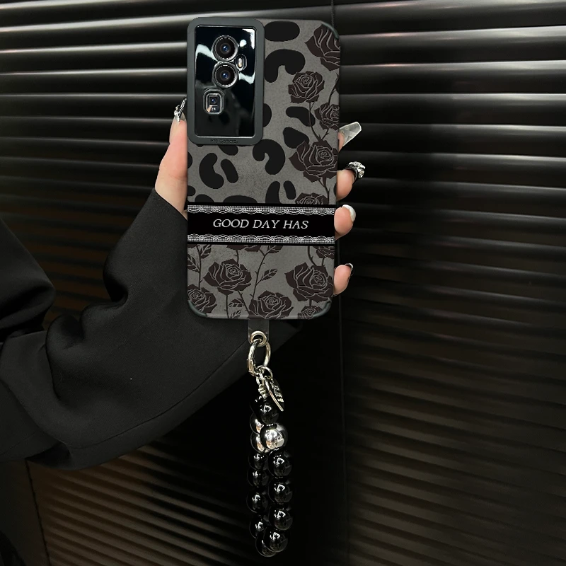 适用【opporeno10】皮质软壳ins风玫瑰创意防摔全包个性手机壳女款