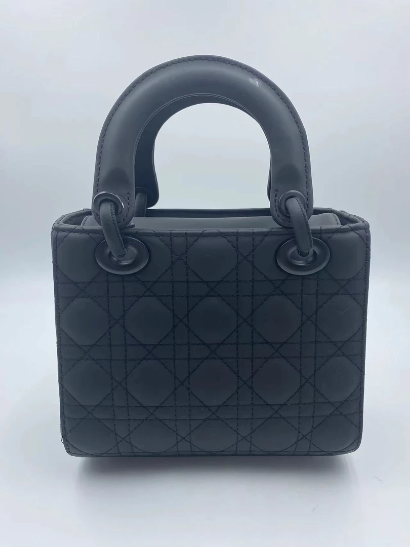 尚美莫奈 K152黑色 新款戴妃轻奢小香菱格绣线链条单肩斜挎女包