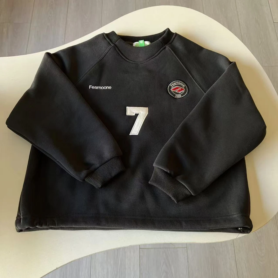 草莓香蕉【冬季新款】儿童加绒7号刺绣长袖卫衣 T-667