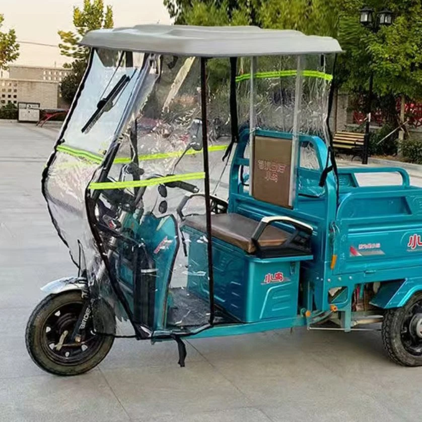电动三轮车防雨挡雨遮雨车棚挡风全封闭遮阳雨棚驾驶前车头棚雨篷