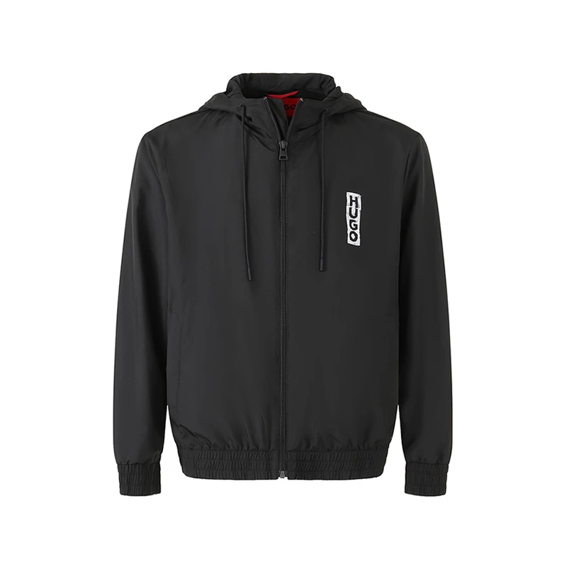 未使用 HugoBoss/雨果博斯 男士户外连帽拉链开衫运动衫 50493643