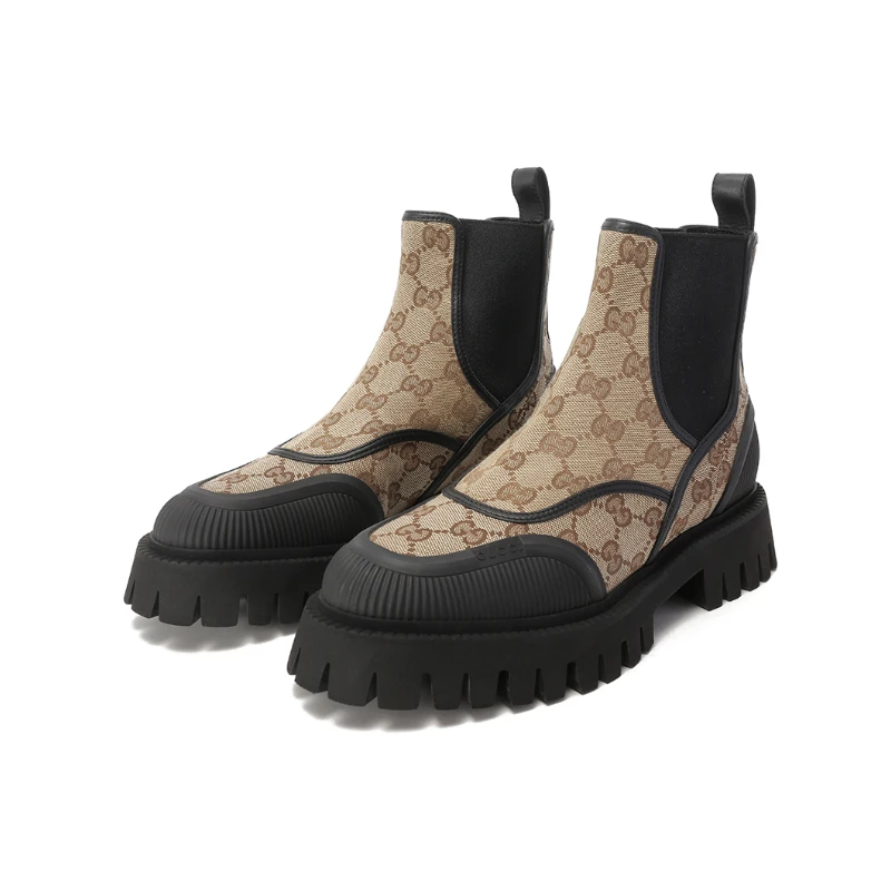Gucci古驰 女士厚底切尔西靴短靴 751711 FABSQ