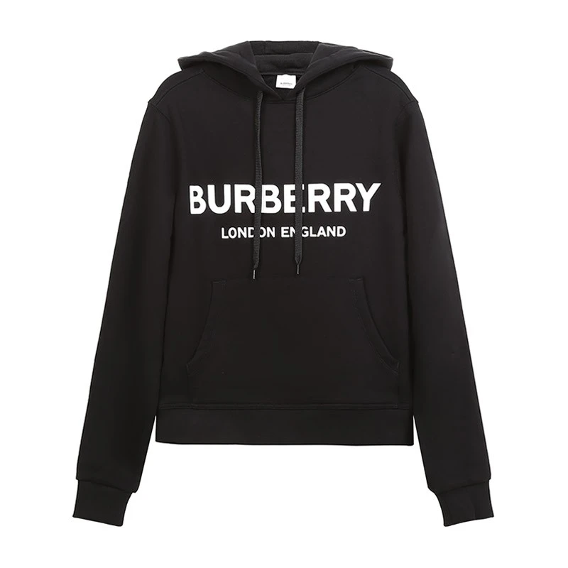 Burberry巴宝莉/博柏利 女士字母印花连帽宽松卫衣 80116521