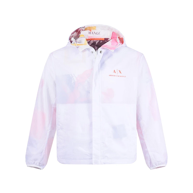 Armani Exchange阿玛尼 男士连帽双面两穿休闲夹克 3RZB46 ZN1CZ