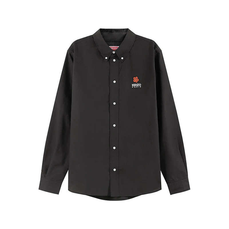 Kenzo高田贤三 男士BOKE系列海棠花刺绣休闲衬衫 FD5 5CH410 9LH