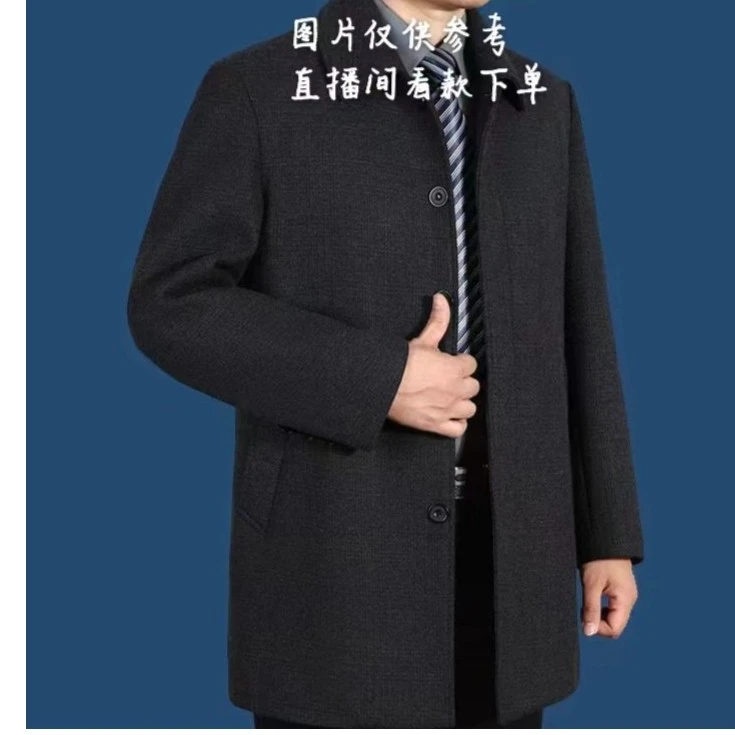 冬款男士厚款外套号（232196）虾青色