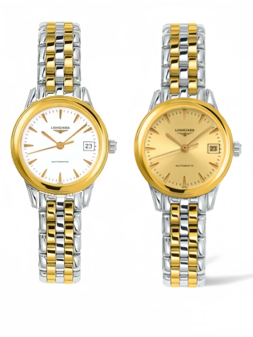 99新 Longines/浪琴 军旗274/26mm/白条经典机械女士表/